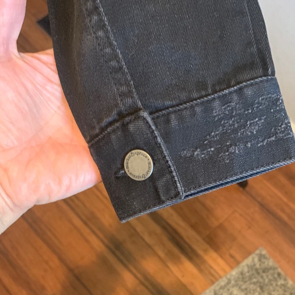 Market & Spruce Black Denim Jean Jacket - Picture 5 of 10
